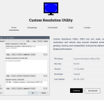 What Features Does Custom Resolution Utility Offer