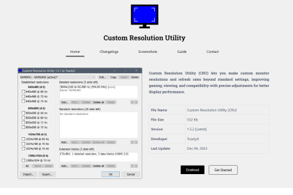 What Features Does Custom Resolution Utility Offer