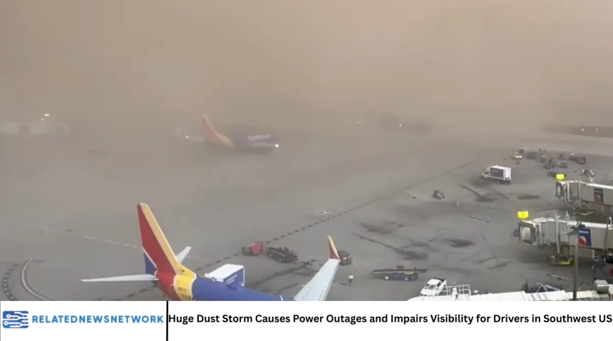 Huge Dust Storm Causes Power Outages and Impairs Visibility for Drivers in Southwest US